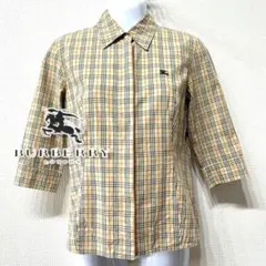 【美品】BURBERRY BLUE LABEL ノヴァチェックシャツ 七分袖
