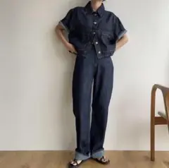 nokcha デニムセットアップ デニムジャケット デニムパンツ Mサイズ