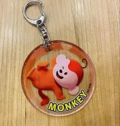 【新品】たべっ子どうぶつLAND限定 さるアクリルキーホルダー
