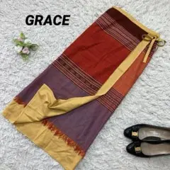 未使用 タグ付き GRACE グレース ラップスカート