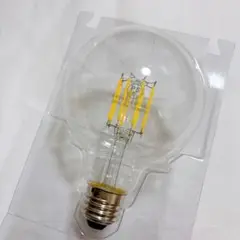 LED電球 フィラメント電球 E26 ボール形 ８W 4000K 昼白色