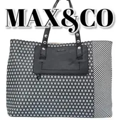 MAX&Co. マックスアンドコー　トートバッグ 総柄 PVC レザー 肩がけ