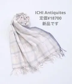 新品 イチアンティークス ICHI Antiguites 大判ストール 黒 ONLINE LIMITED 】i c h i 240734 Wool Gauze Ch