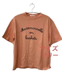 518 VIVID ＬAＤＹ Tシャツ 未使用タグ　オレンジ　サイズフリー