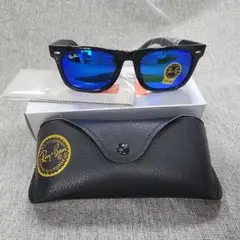 Ray-Ban WAYFARER レイバン サングラス 黒×ブルーレンズ 新品