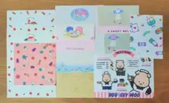 昭和レトロ　サンリオ　レターセット　便箋　封筒　おりがみ　1984年