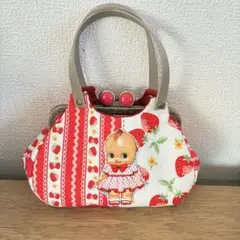 あおりがま口ポーチ　キューピーちゃん