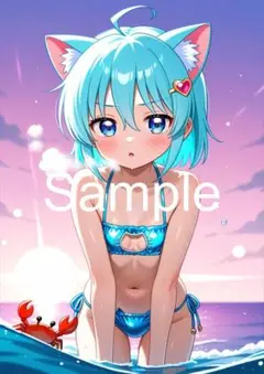 A4サイズアートポスター 1点もの 美女ポスター最高品質 E-B--５２