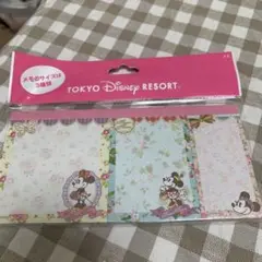 新品未開封★ ディズニーリゾート　ミニー　フラワーメモ