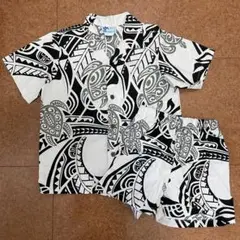 アロハシャツ　トライバル柄　キッズ