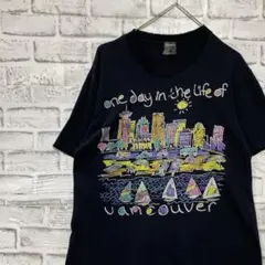USA製90sヴィンテージTシャツ！シングルステッチ　ブラック半袖古着　M16