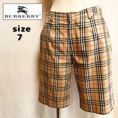 BURBERRY GOLF ノバチェック柄 ハーフパンツ サイズ7 レディース