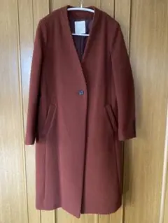 BeamsロングコートMサイズ☆ワインレッド