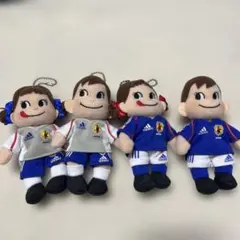 ペコちゃん　ポコちゃん　日本代表チーム　ホームとアウェイ　マスコット