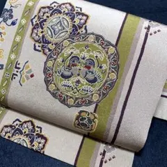 10-97 美品!高級 九寸名古屋帯 人気帯 全通