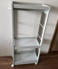 キッズー　ハンガーラック　ハンガーシェルフ　グレー
