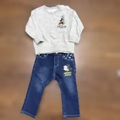 ミッキートレーナー&デニムセット