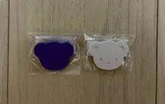 ファミリア　familiar　ピンクマ　ホワイト　パープル　2点　安全ピン