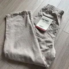 新品タグ付　メンズs シェフパンツ ベージュ コーデュロイ