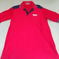 美品★エレッセellesse レッド ポロシャツMサイズ