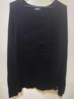 ZARA MAN ブラック スカルパターン ニット(限界値下げ)
