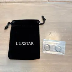 ‪☆ LUXSTAR フープ ピアス リング シルバー 両耳 レディース