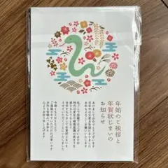 年賀状じまい（年内お知らせ）私製10枚入り【特選デザイナーズ】パピレイ