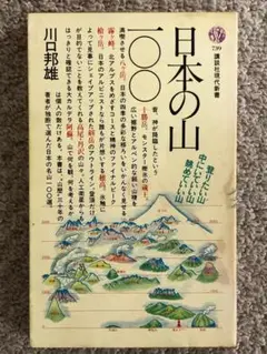[文庫]　日本の山100　川口邦雄著　講談社現代新書