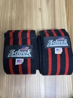Schiek リフティングストラップ 黒と赤