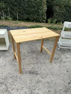 直接引き取り限定・神戸市西区 無印良品 パイン材 折りたたみテーブル 幅80cm