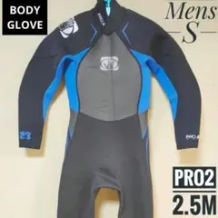 【美品】ボディグローブ フル ウエットスーツ 2.5 バックジップ サーフィン