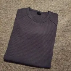 【美品】ワークマン　長袖ワッフルTシャツ　グレーL