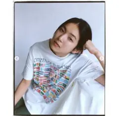 在原みゆ紀着用｜90sヴィンテージ Citizen/World Tシャツ [L]