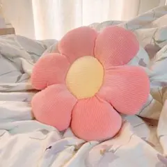 花びら フラワー クッション 韓国 インテリア 一人暮らし 35cm ピンク