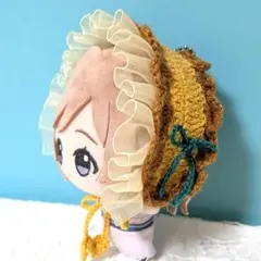 〈黄色×茶色〉ぬい服　ヘッドドレス　にじぬい　ちびぐるみ