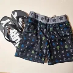 ワンピース海水パンツとMURPHYビーチサンダルセット