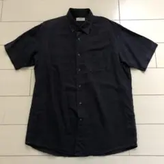ユニクロ　麻綿　コットンリネン半袖シャツ　メンズXL