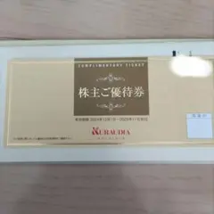 クラウディアホールディングス 株主優待券