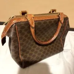 CELINE マカダム柄　ミニボストンバッグ　セリーヌ