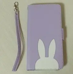 su844 galaxy A52 5G SC-53B 手帳型ケース うさぎ 紫