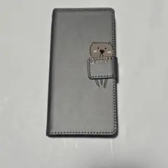 Googlepixel6a 動物イラスト 手帳型ケース グレー