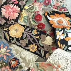 刺繍リボン＊はぎれセット