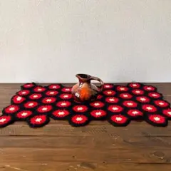 グラニースクエア 敷物 レトロ ハンドメイド