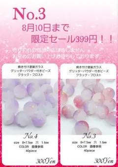 8月10日までの399Yen特価　No.3