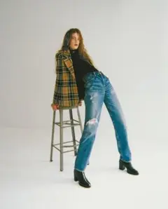 JUST WAIST TAPERED デニムパンツ　マウジー