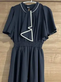 r.p.s 新品ネイビー ボウタイワンピース
