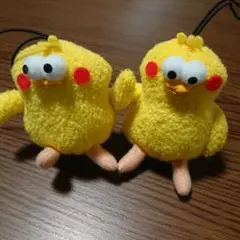 ポインコ 兄弟 ぬいぐるみストラップ NTTドコモ 非売品 黄色い鳥