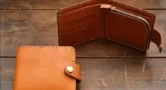 小銭入れ付二つ折り財布レザークラフト用アクリル型セット