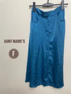 新品タグ付き☆【AUNT MARIE’S】サテン フレアスカート