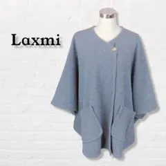 Laxmi☆ポンチョ 羽織り アンゴラ 毛紺【38】グレー
